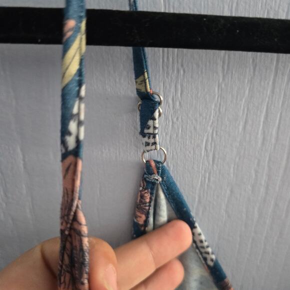 Anrabess Floral Print Jumpsuit Size XL Cottagecore Hippie Bohemian Multicolored - Picture 8 of 9